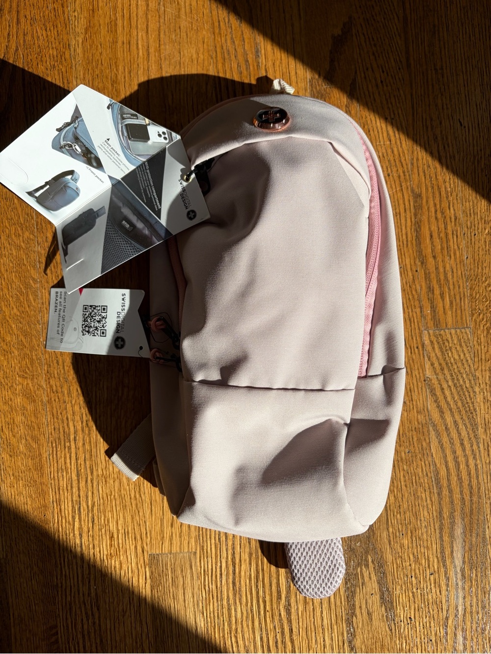Blush Pink Crossbody Sling Bag